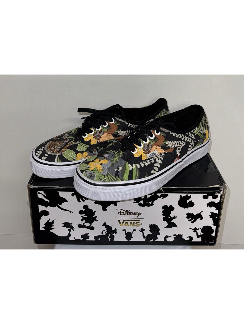 Vans Off The Wall X Disney The Jungle Book Unisex Shoes Black US Size M9/W10.5